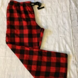 Red and Black Plaid Pajama Pants